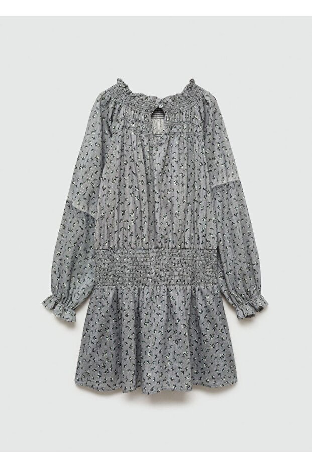 Desenli Lurex Elbise - 4