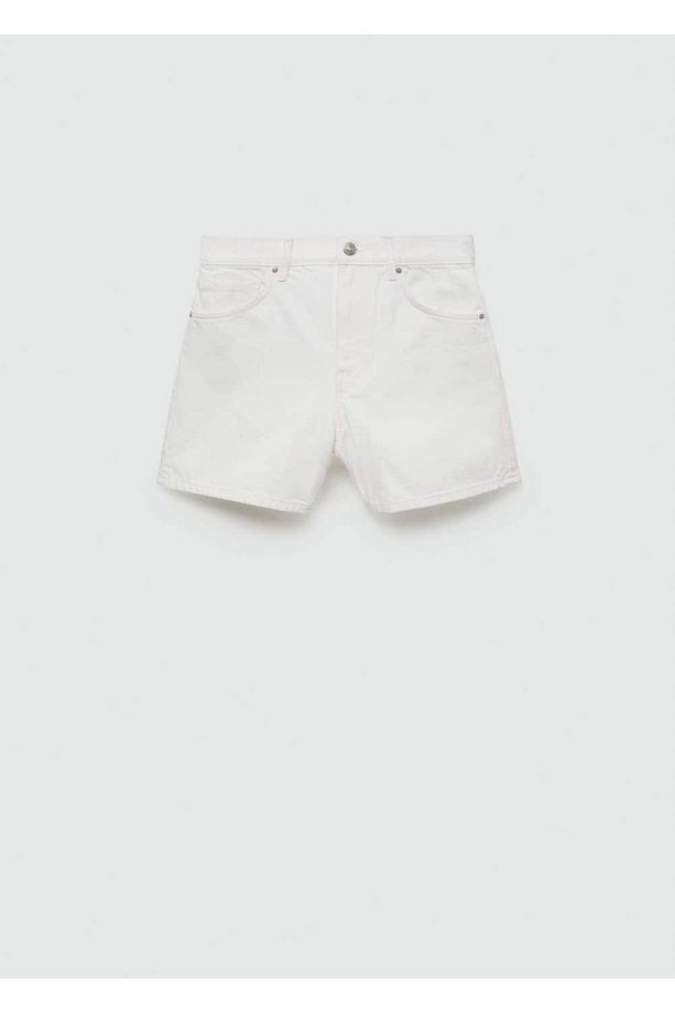 Yüksek belli denim şort - 3