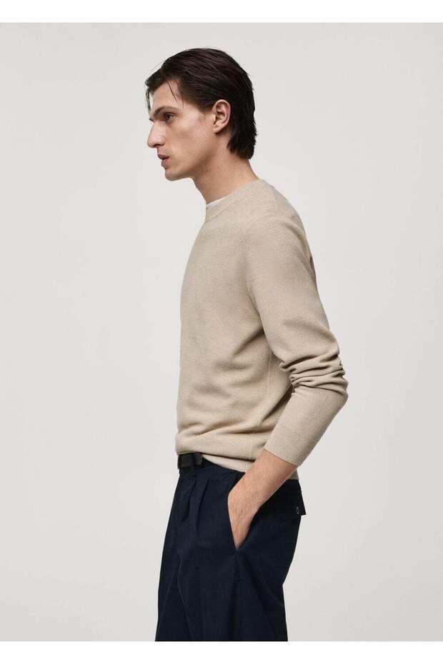 Pamuklu ince triko kazak - 5