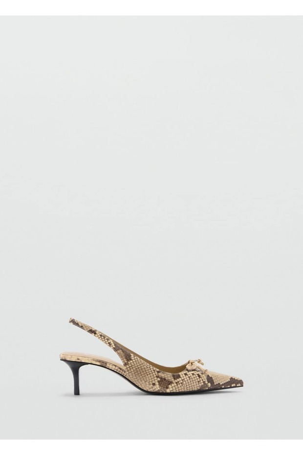 Tocuri înalte cu aspect de piele de șarpe - 2