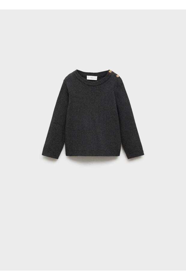 Lastik örgü triko kazak - 1