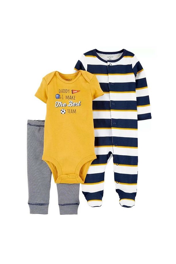 Carters 1l761510 Layette Erkek Bebek 3'lü Set - 4