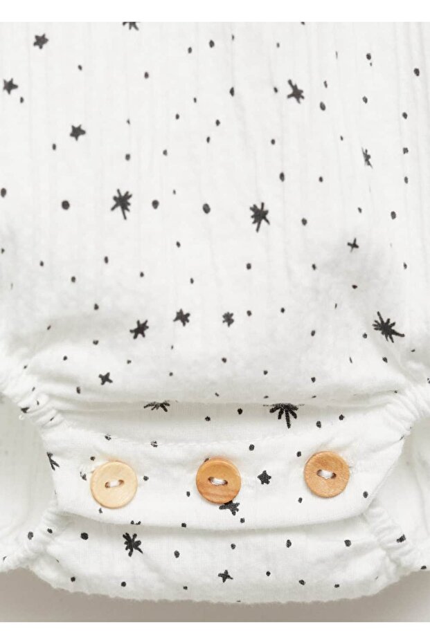 Patterned cotton bodysuit - 4