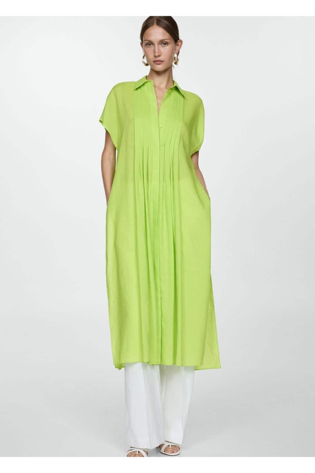 Gömlek yaka elbise - 8