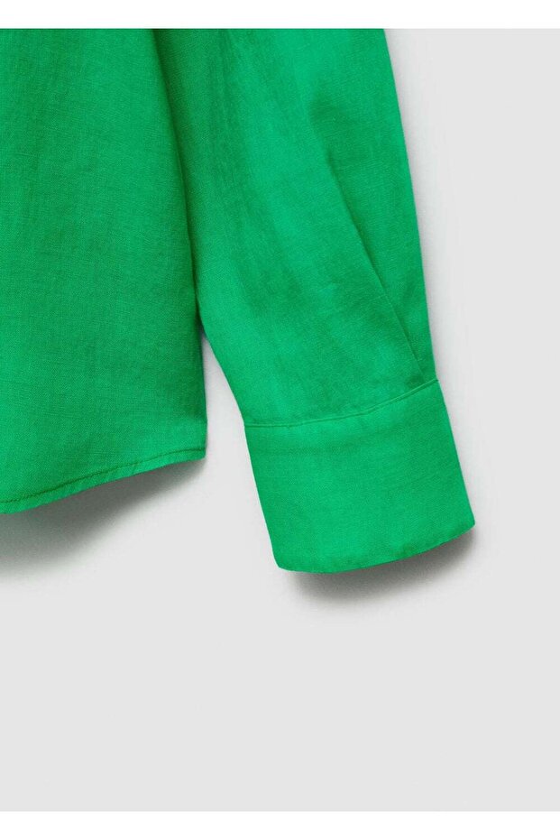 Langarmhemd aus 100 % Leinen - 7