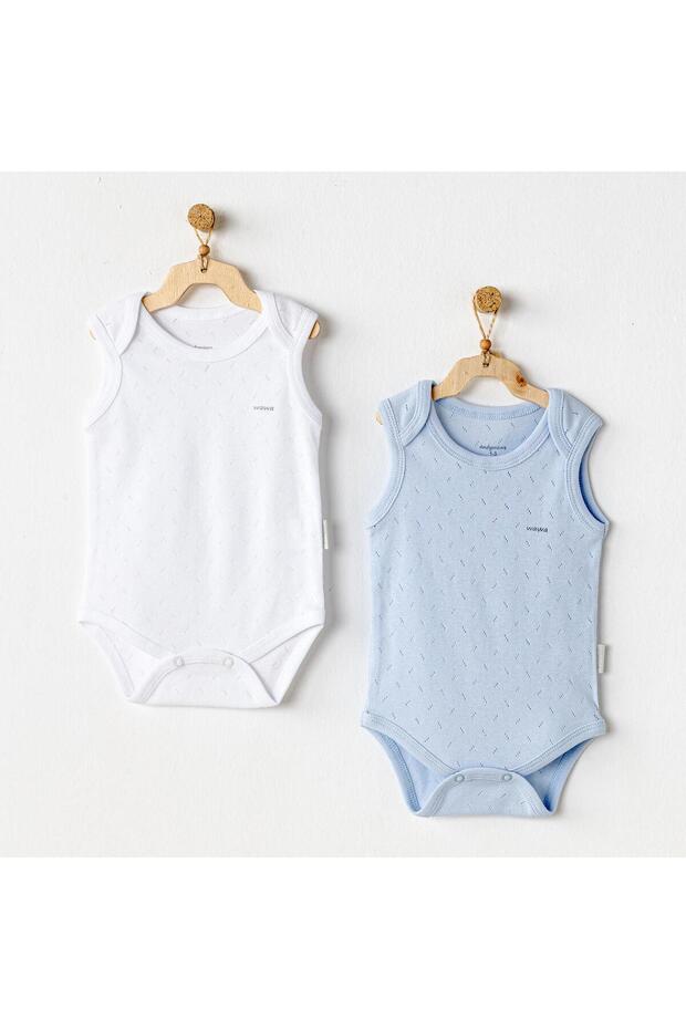2-piece JAcquard Sleeveless Baby Body Set - Ac24702