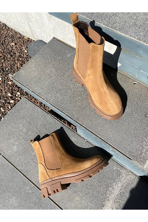 TABA HAKİKİ SÜET KALIN TABAN BOT - 1