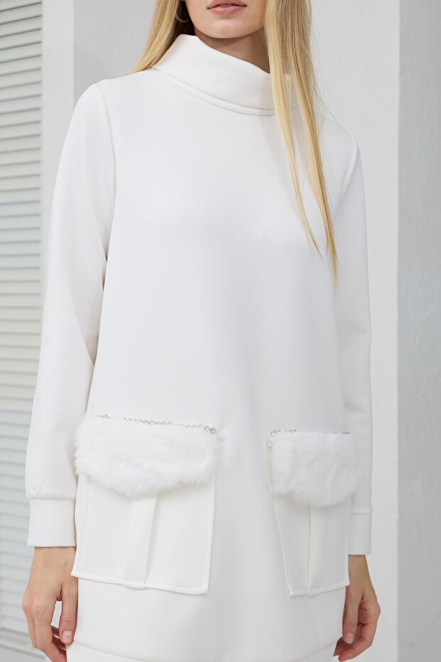 MB21.222 KÜRK CEPLİ SWEATSHIRT - 8