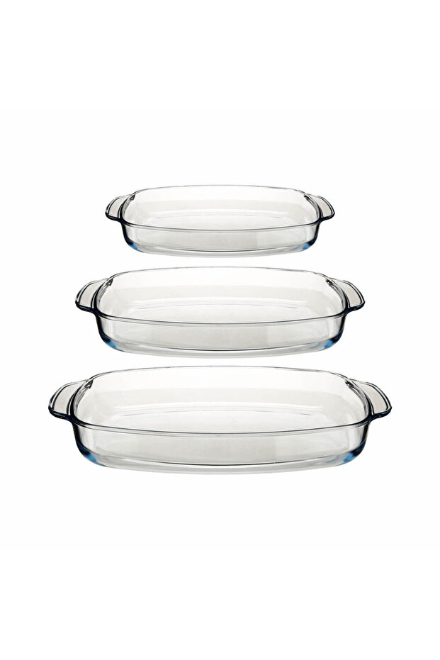 ,Borosilicate glass Ovenware,Set of 3 pcs,(1,4L+2,3L+3,6L),Suitable for all Stove And Oven.