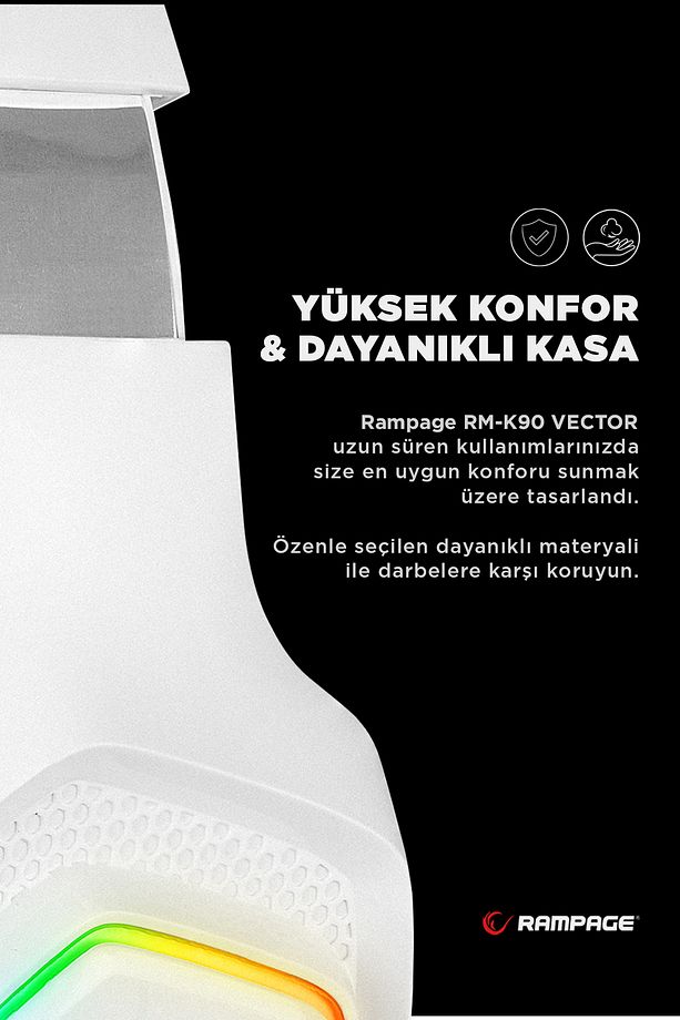 Vector Rgb Type-c Bütün Cihazlar Gaming Kulaklık Mikrofonlu Oyuncu Kulaklığı - 4