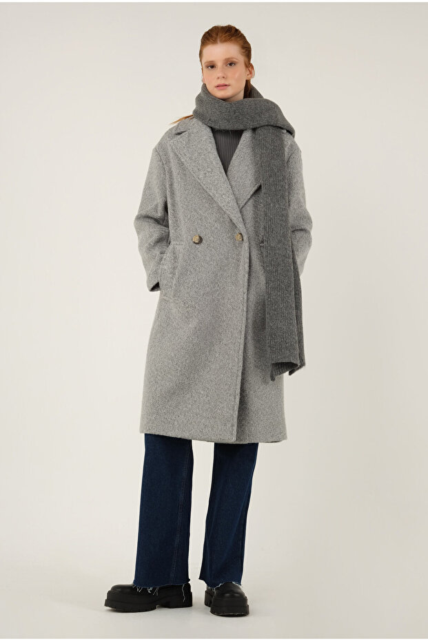 Two-Button Coat Gray - 1