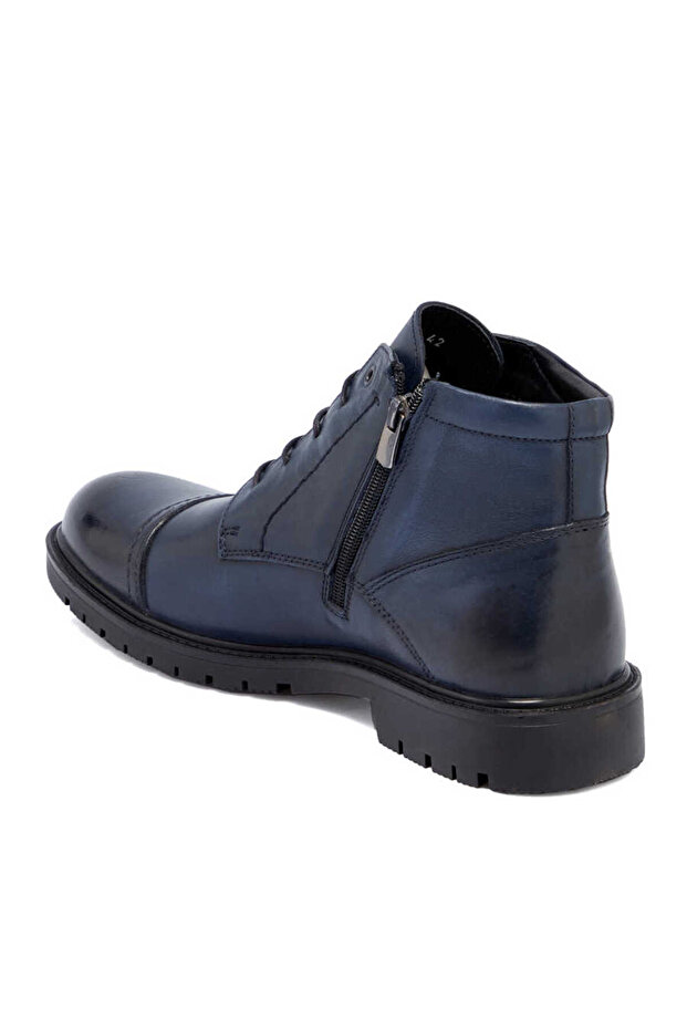 Lacivert Deri Erkek Casual Bot - E22K1BT55801-C72 - 2