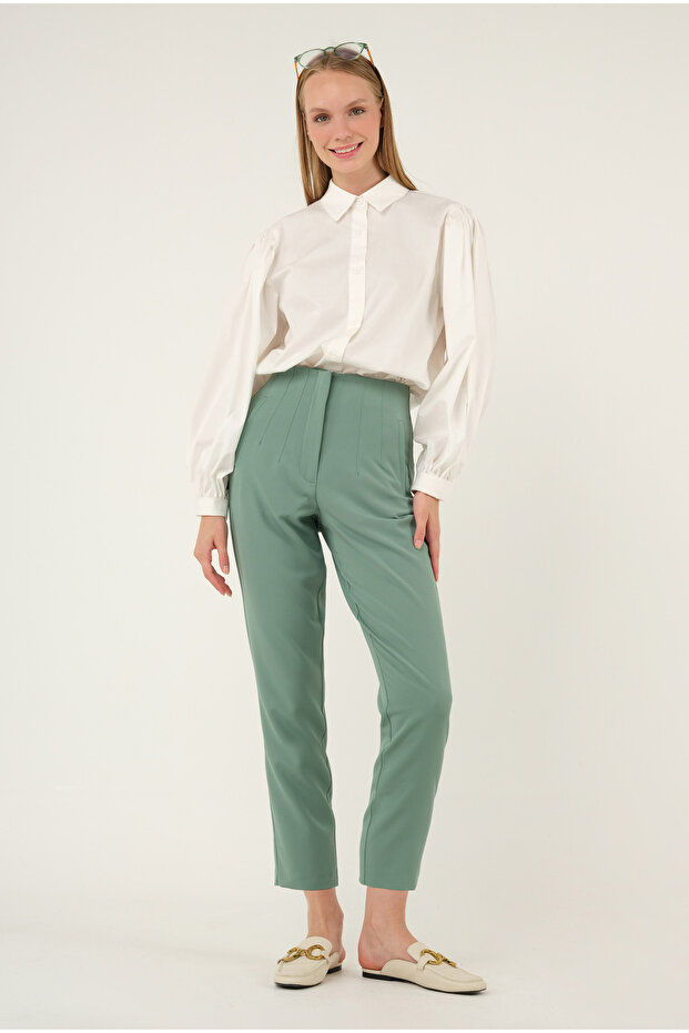 Fit Pantolon Yeşil - 2