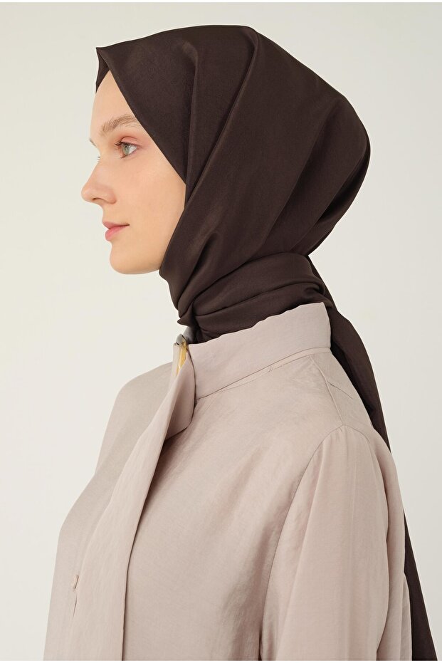 Soft Kraş Eşarp Acı Kahve - 2