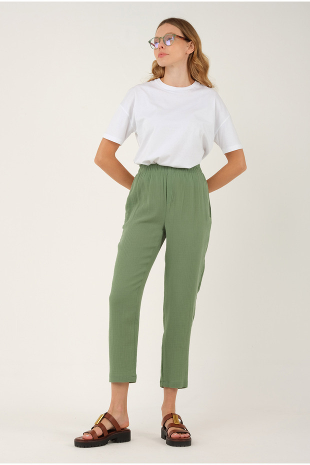 Muslin pantalone zelene - 2