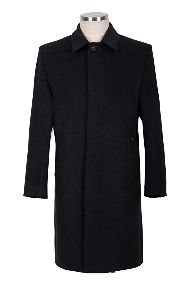 % 100 Kaşmir Klasik Palto - 1