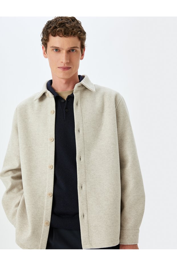 Viscose Blend Long Sleeve Shirt