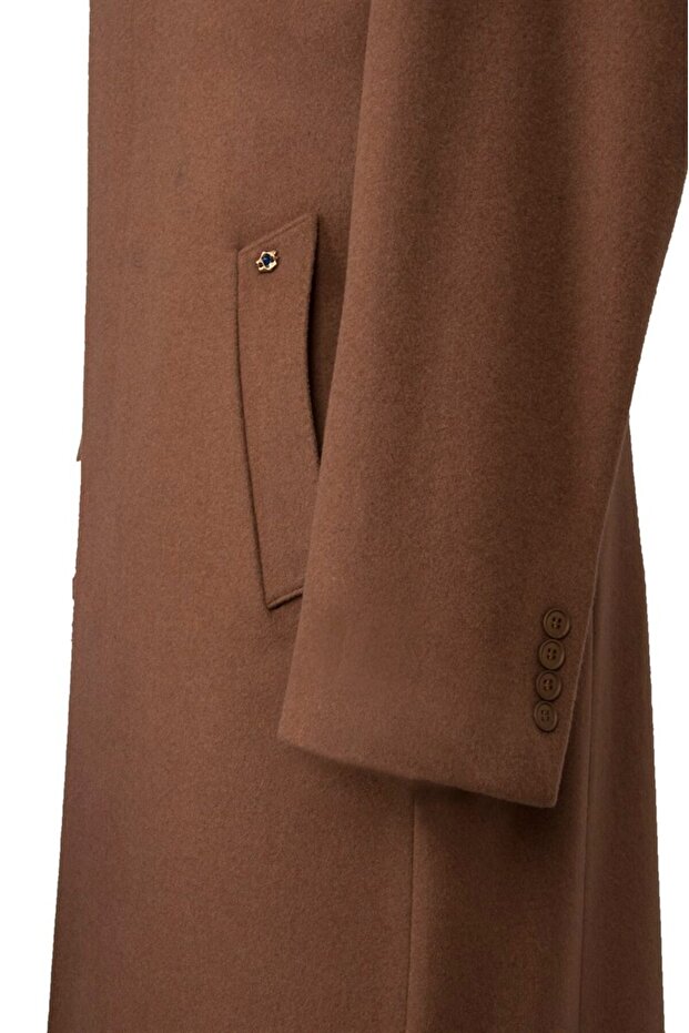 % 100 Kaşmir Klasik Palto - 3