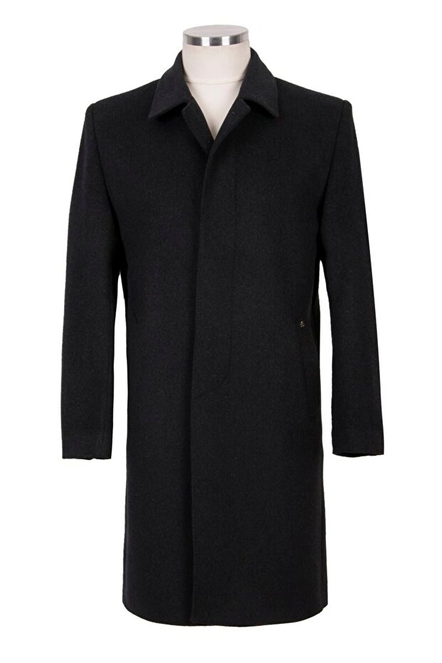 % 100 Kaşmir Klasik Palto - 5