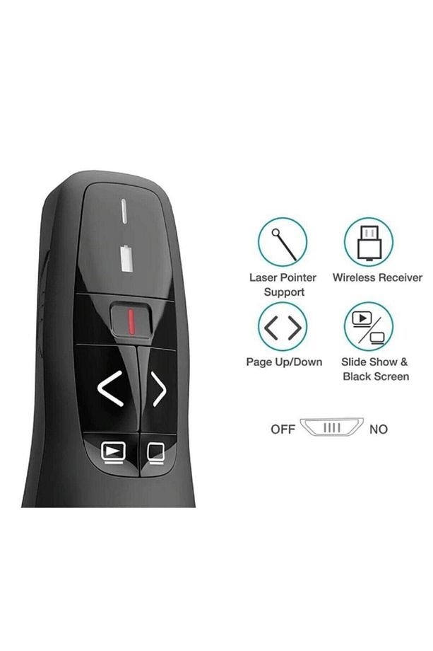 Sonex R400 2.4ghz Usb Kablosuz Lazer Pointer Power Point Uzaktan Kumanda Cihazı Orijinal - 3
