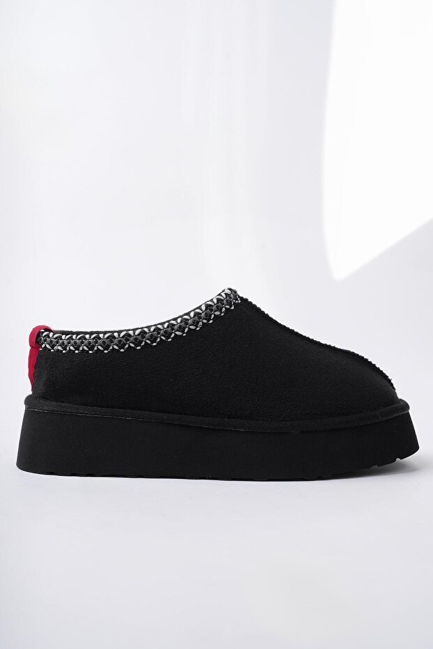 Ling Guaranteed Thick Sole Furry Round Toe Women's Slippers