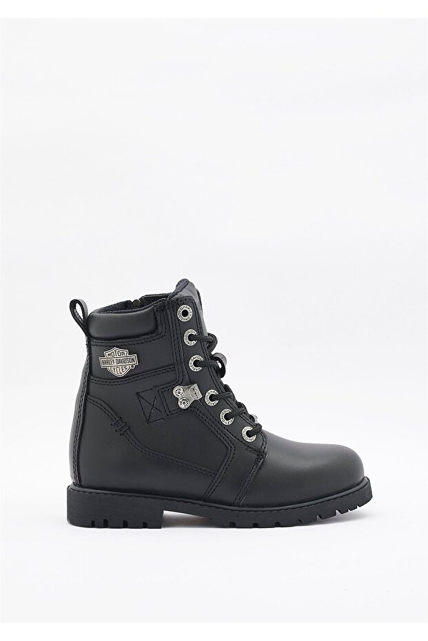 Arles Çocuk Siyah Deri Bot - 1