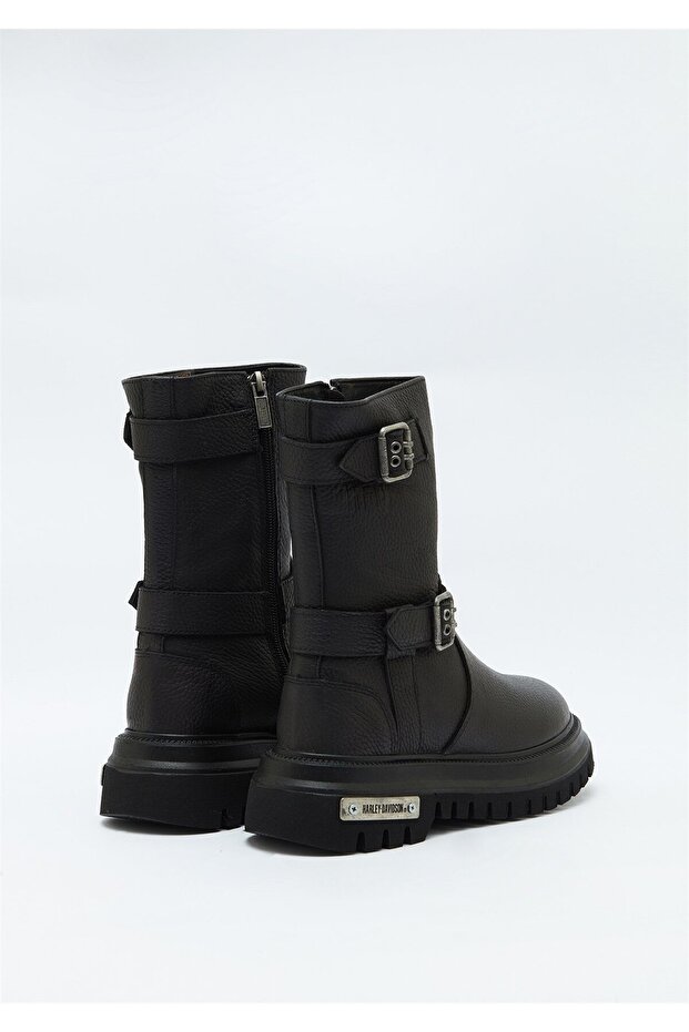 Harley-davidson Sahara Kadın Siyah Deri Bot - 4