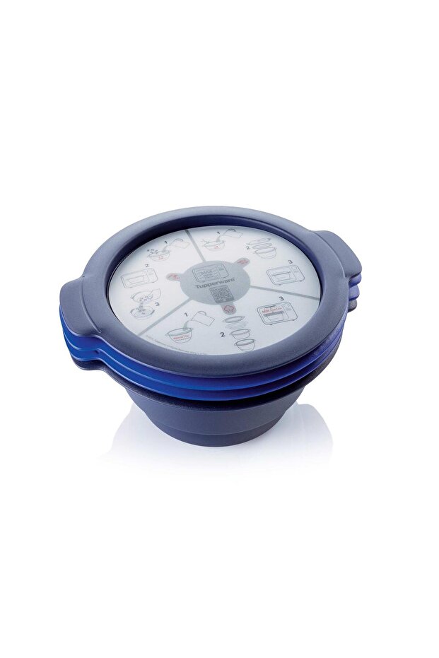 حاوية تخزين وطبخ ميكروويف صغيرة الحجم سعة 2 لتر - 4