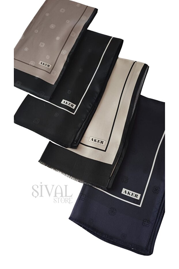 Siyah İpek Fular 312 - 6