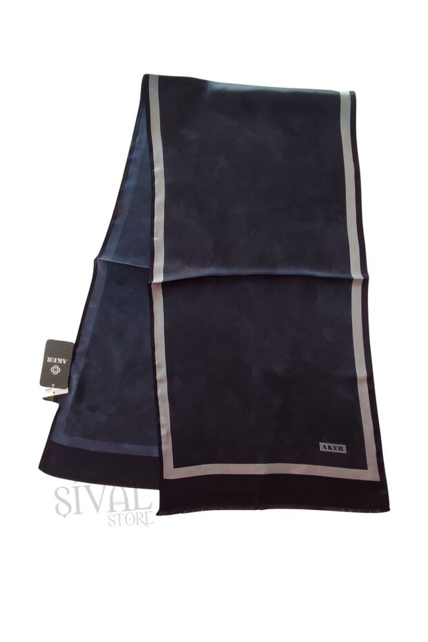 İpek Fular Lacivert 322 - 4