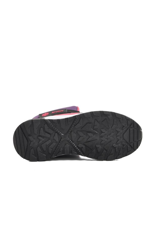 1775-F Mor-Fuşya Unisex Çocuk Kar Botu - 5