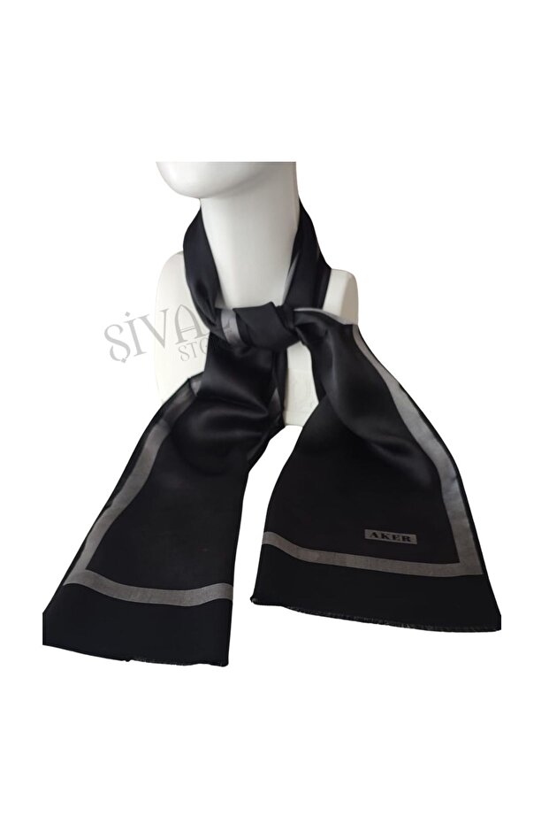 Siyah İpek Fular 312 - 1