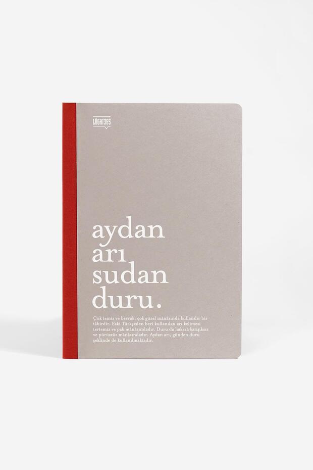 Lugat365 x Karatis 13*19 64 Yp.دفتر ملاحظات مسطر-Aydan Arı Sudan Duru