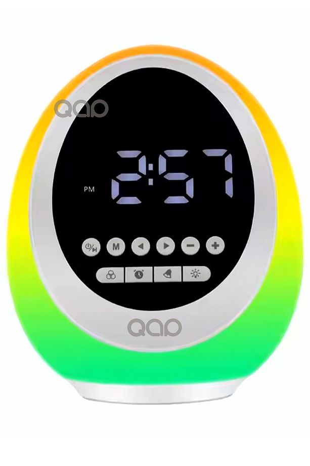 Bluetooth Hoparlör Ses Bombası Ses Küresi Rgb Ledli Gece Lambası Saat ve Alarm P133 - 6