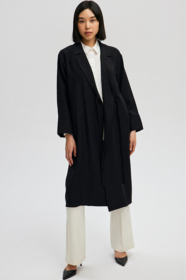 سترة رفيعة مربوطة على شكل كروواز - 2