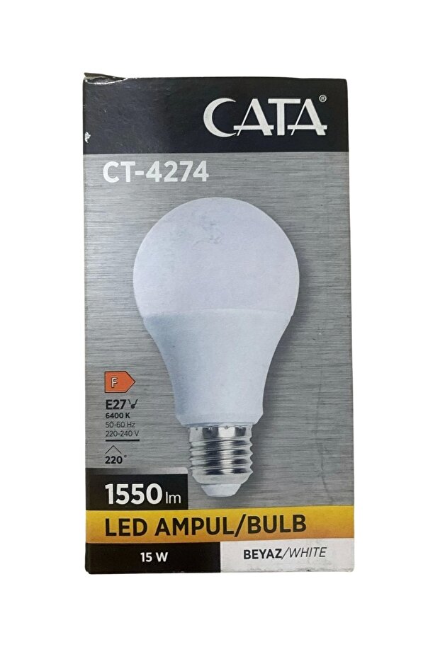 Ct-4274b 15w Led Ampül E27 6500k Beyaz Işık 1550 Lm (15W=100W) - 1