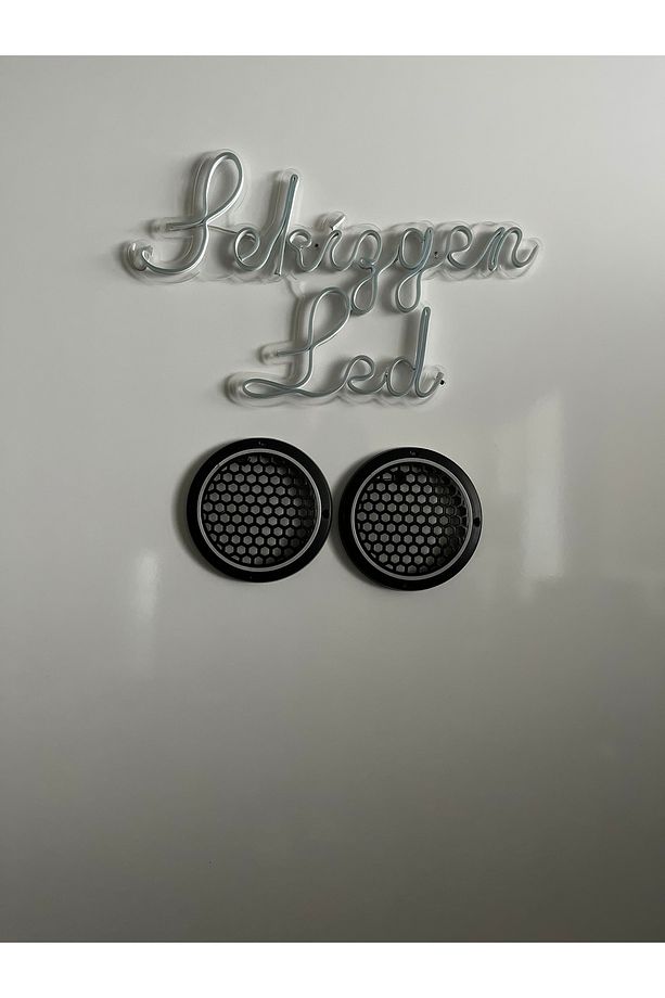Piksel Neon Ledli Sese Duyarlı 20'lik Midrange Kapağı 1 Takım 2 Kapak - 6