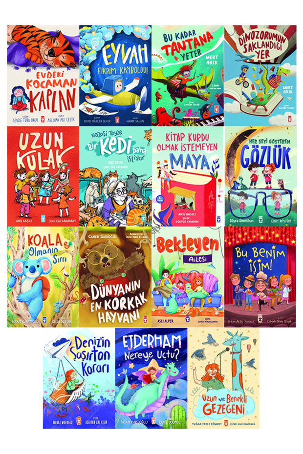 1St and 2Nd Classroom Reading Set 15 Books Evdeki Kocaman Kaplan-Eyvah Fikrim Kayboldu-Bu Kadar Tantan Yeter