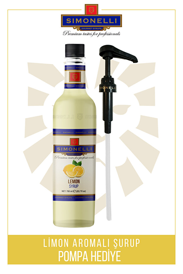 Kahve Şurubu Limon Aromalı 70 CL + POMPA Simonelli - 1