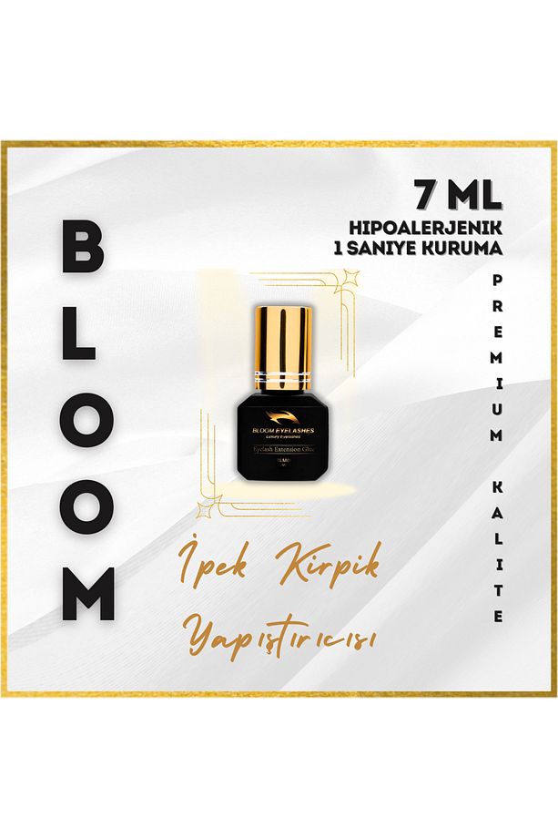 Ipek Kirpik Yapıştırıcı 7 ml Siyah Hipoalerjenik ( 1 Saniye Kuruma Süresi) - 1