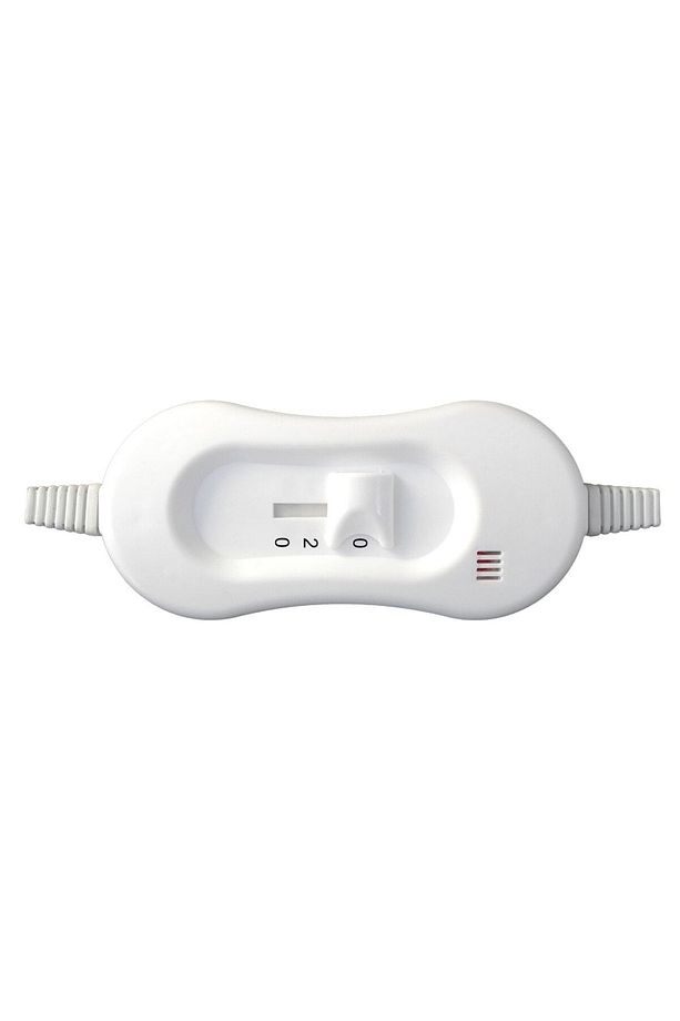 Çift Kişilik Ve Tek Kişilik Elektrikli Battaniye Anahtarı Sigortalı Led'li (beyaz) - 3