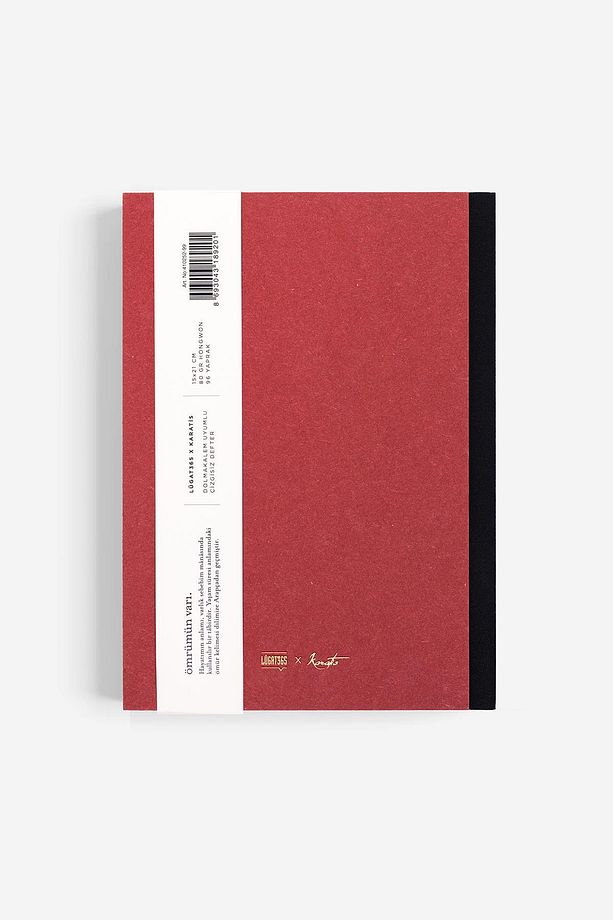 Lugat365 x Karatis 15*21 96 Yp.Düz Defter-Ömrümün Varı - 6