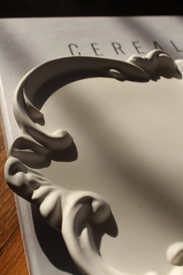 Vıvasto Dekoratif  Sunumluk Seti, Dekoratif Takı Tabağı,Saksılık,Tütsülük,Mumluk (100%) Taş Tozu -V- - 8