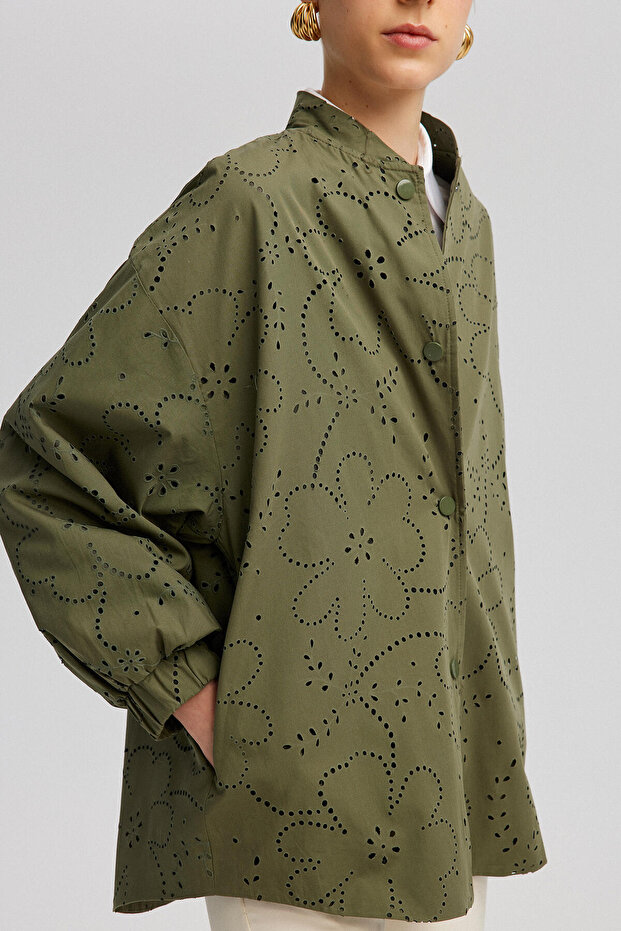 Jachetă Bomber Brodata Scallop - 5