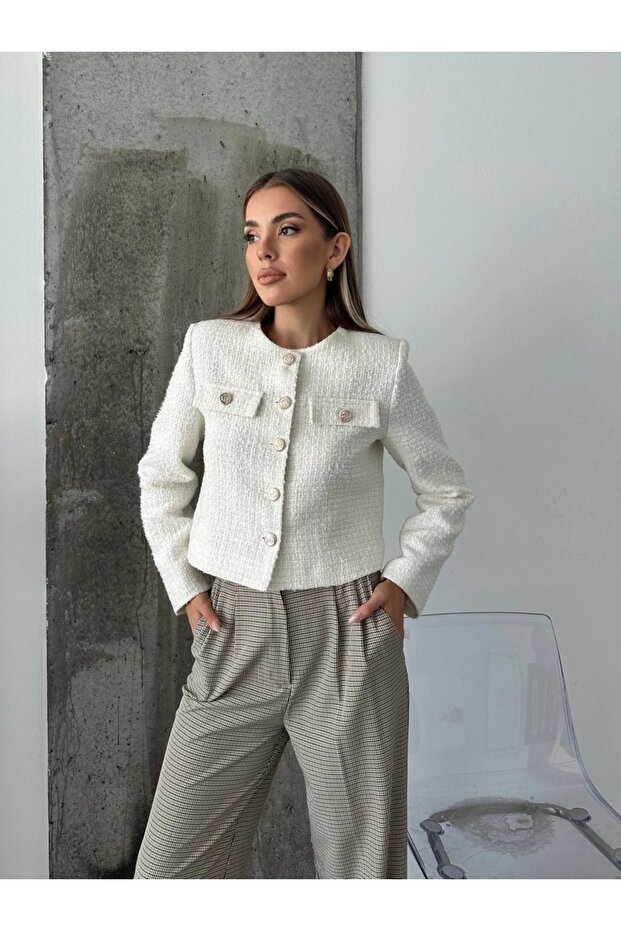 Kısa Tüvit Ceket - 3