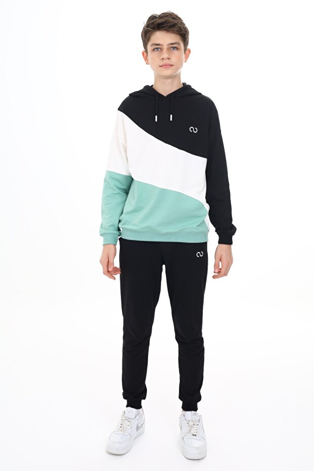 Boy's Embroidered Tracksuit Set
