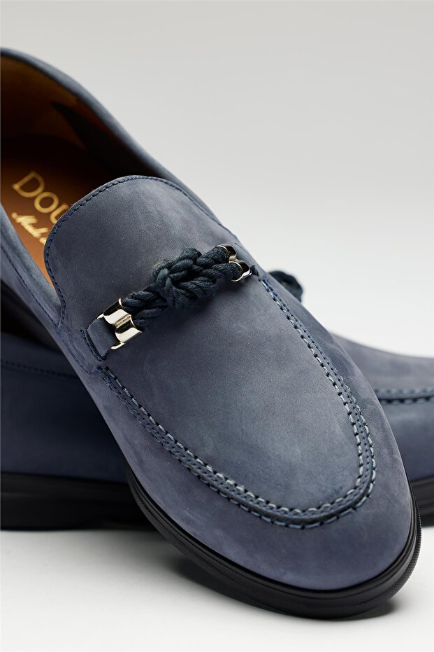 Mavi Deri Loafer - 3
