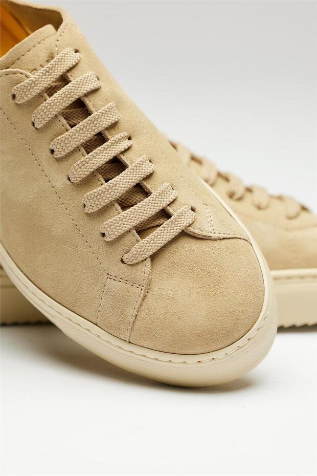 Bej Deri Sneaker - 3