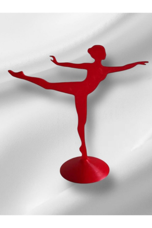 Jewelry Stand with 3D Ballerina Design - Red Organizer Hanger