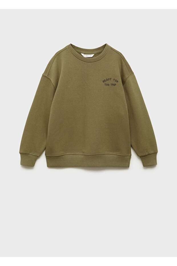 Desenli Pamuklu Sweatshirt - 1